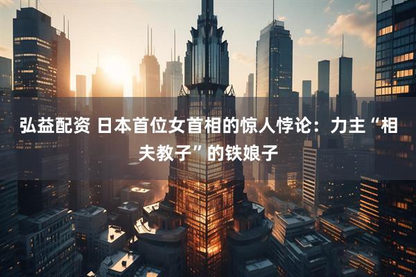 弘益配资 日本首位女首相的惊人悖论：力主“相夫教子”的铁娘子