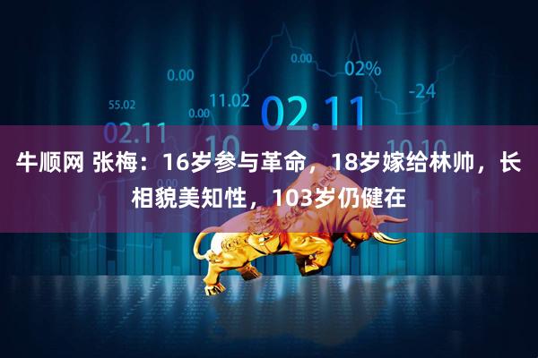 牛顺网 张梅：16岁参与革命，18岁嫁给林帅，长相貌美知性，103岁仍健在